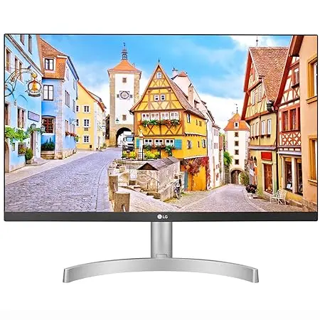 LG Electronics 60 cm/24 inches Full HD IPS 1920 x 1080 Pixels LCD Monitor, Inbuilt Speaker, HDMI x 2, VGA Port, 75 Hz Refresh Rate, AMD Freesync, 3 Side Borderless Slim Design - 24ML600S-W (White) Visit the LG Store